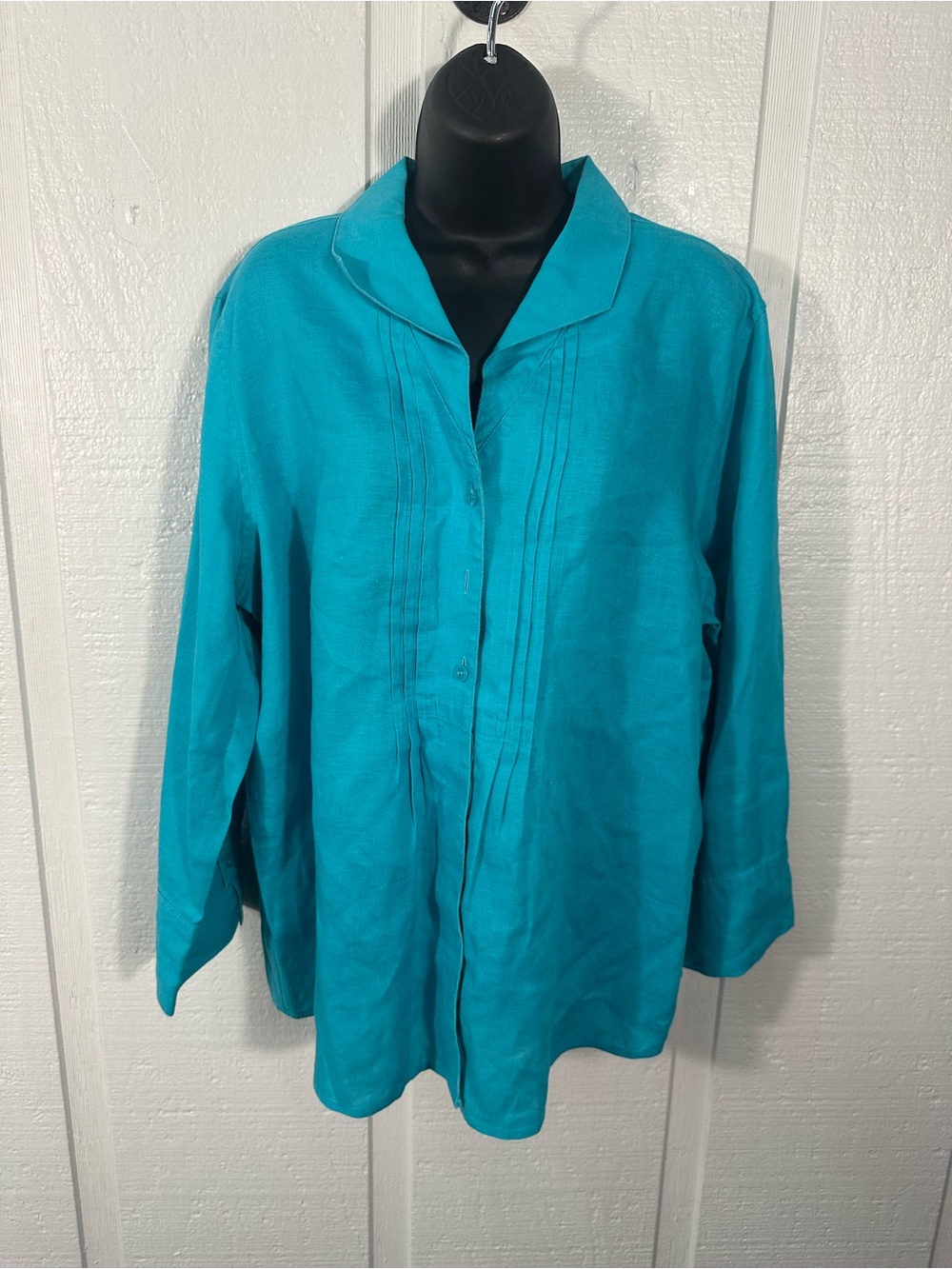 Chico’s Turquoise Long Sleeve Top Size XL
EUC